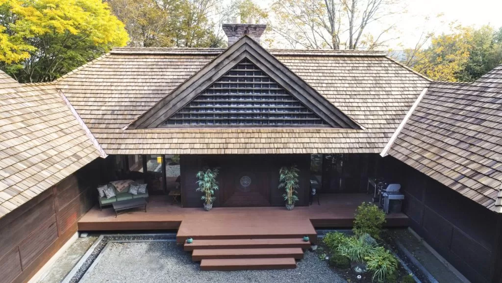 western red cedar roof