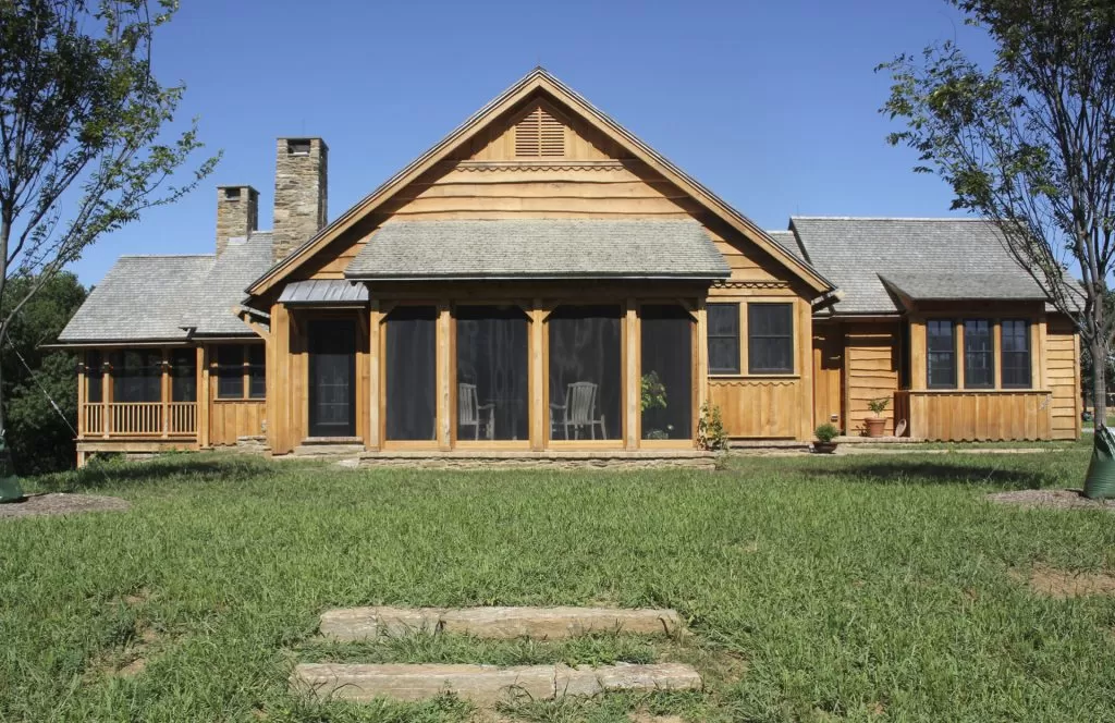 Alaskan yellow cedar roof